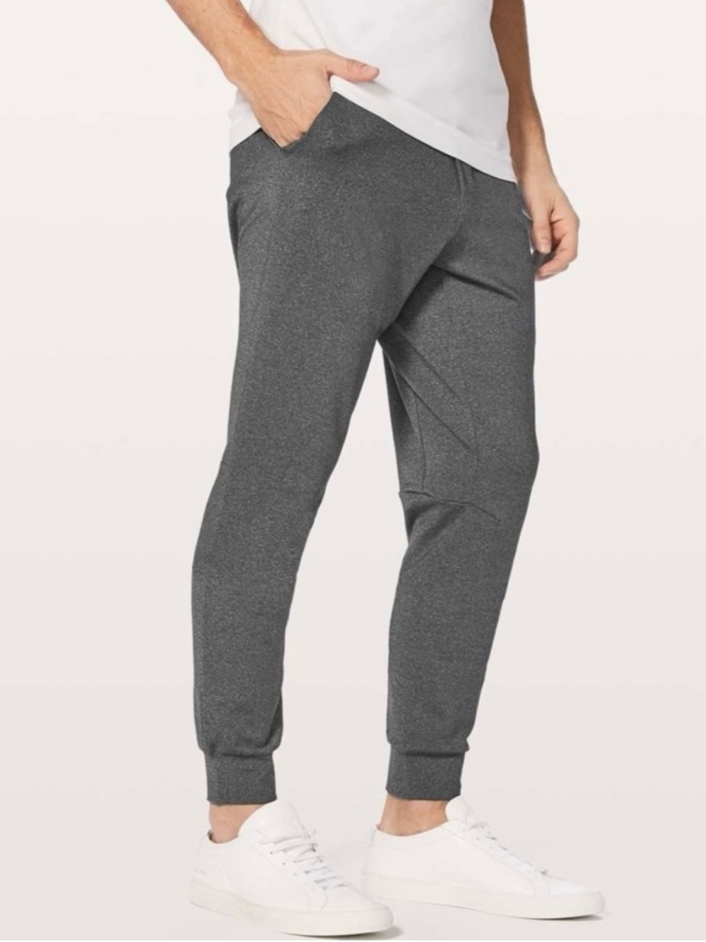 Lululemon Intent Jogger Pants Men's M Heathered Black Athletic Yoga Sweatpants
